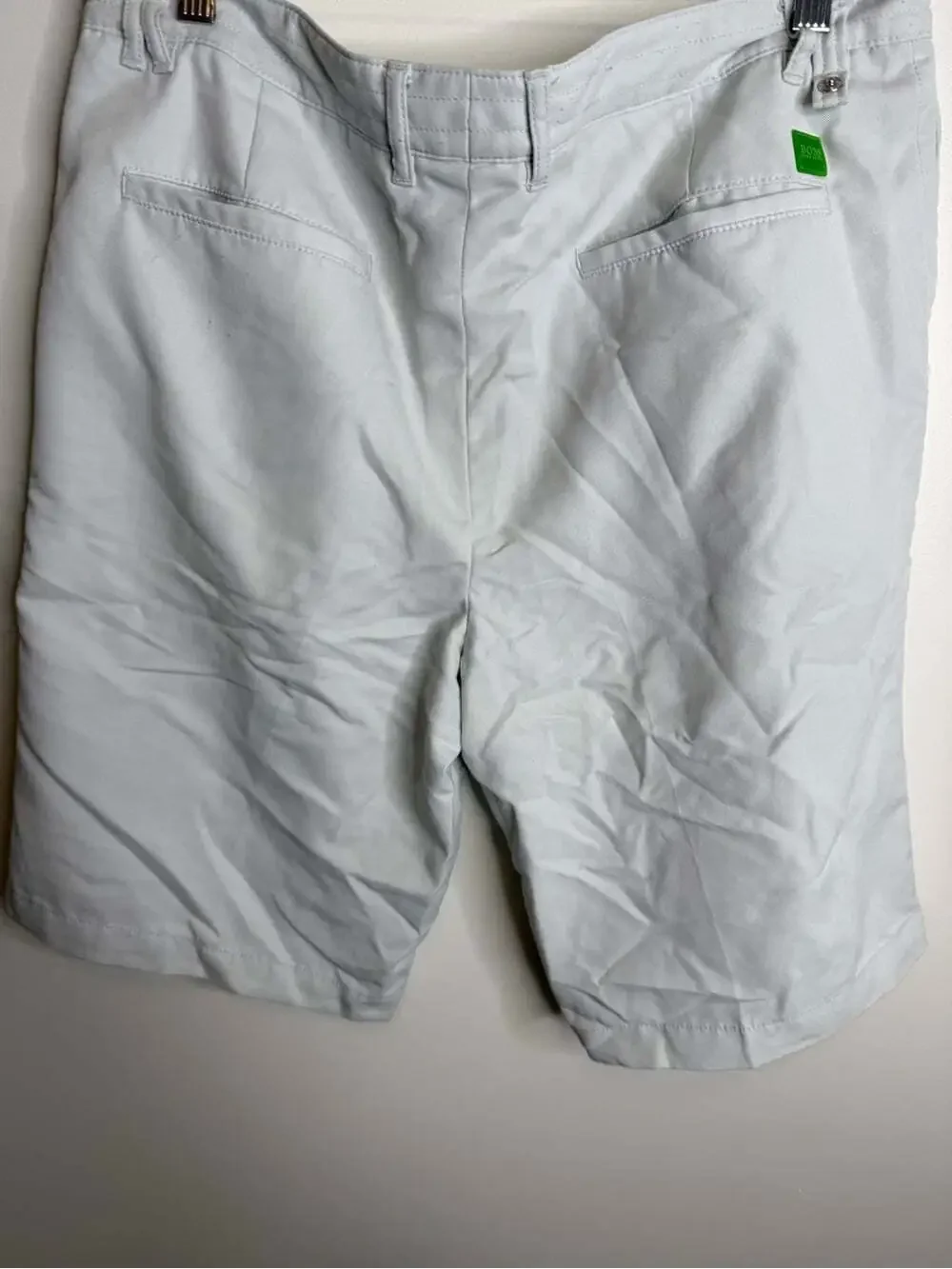 Hugo Boss Light Gray Men's Flat Front Shorts